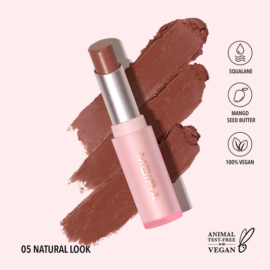 Balsamo Labial Con Color Signature Lipstick Natural Look Moira